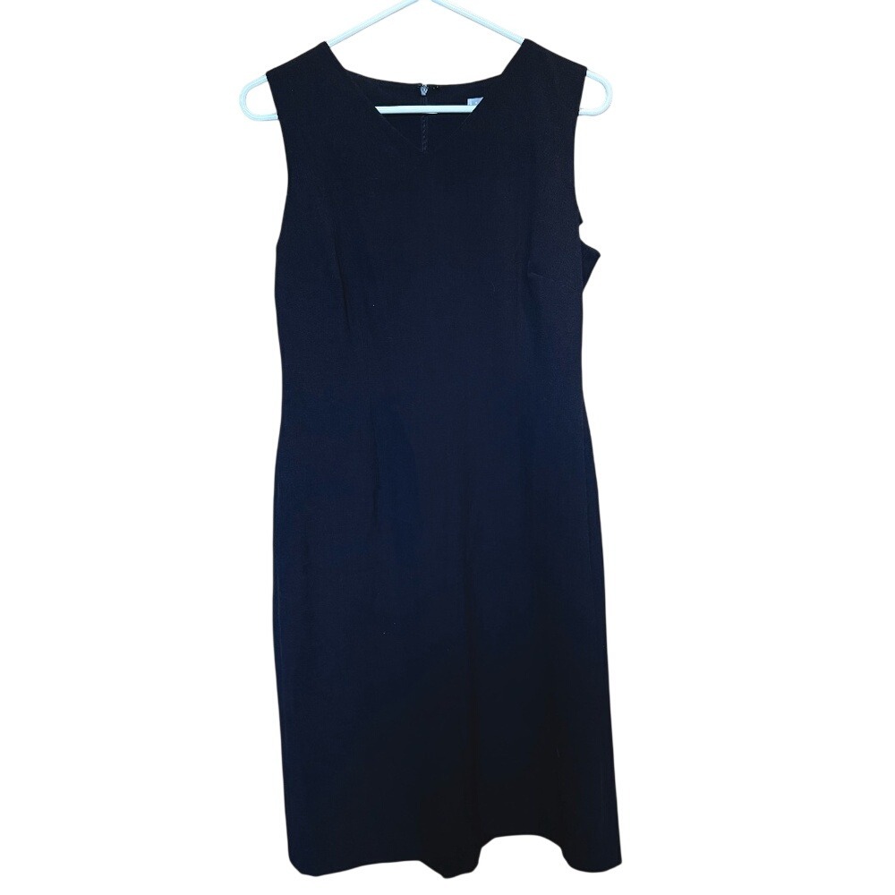 Old Navy Collection Womens Sleeveless V-Neck Stretch Sheath Dress Navy Blue 8